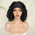 Short Black Bouncy Curl Bob Wig
