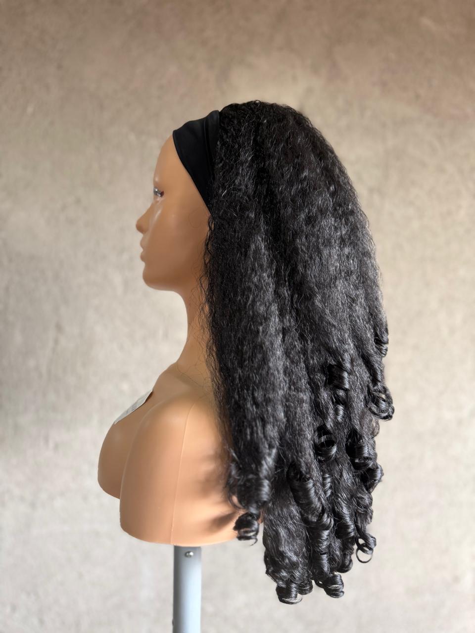 Kinky Curly Black Long Wig