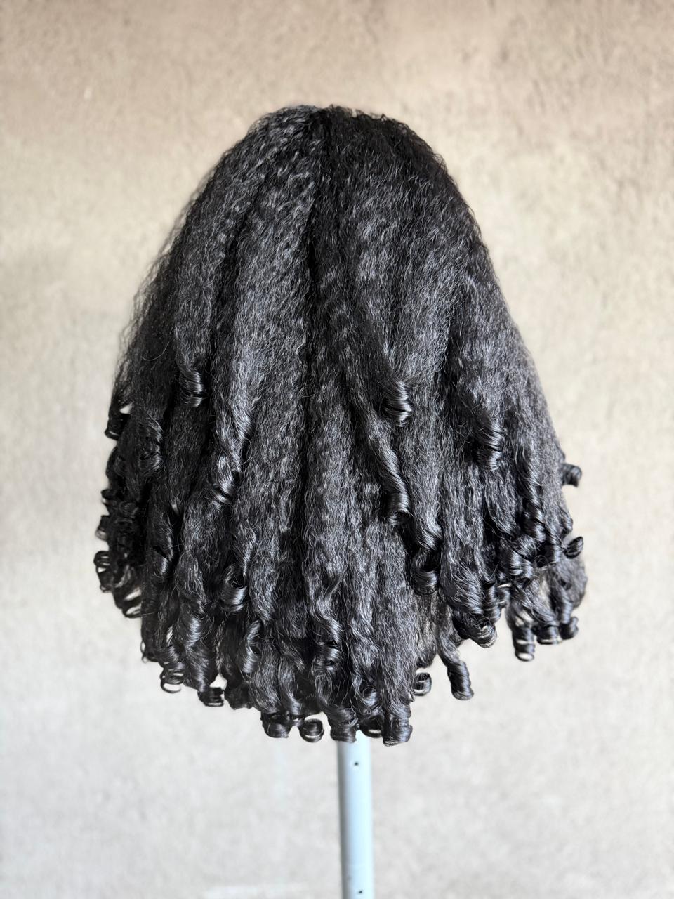 Kinky Curly Black Long Wig