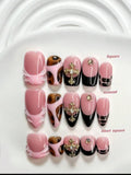 Pink & Black Cross Luxe