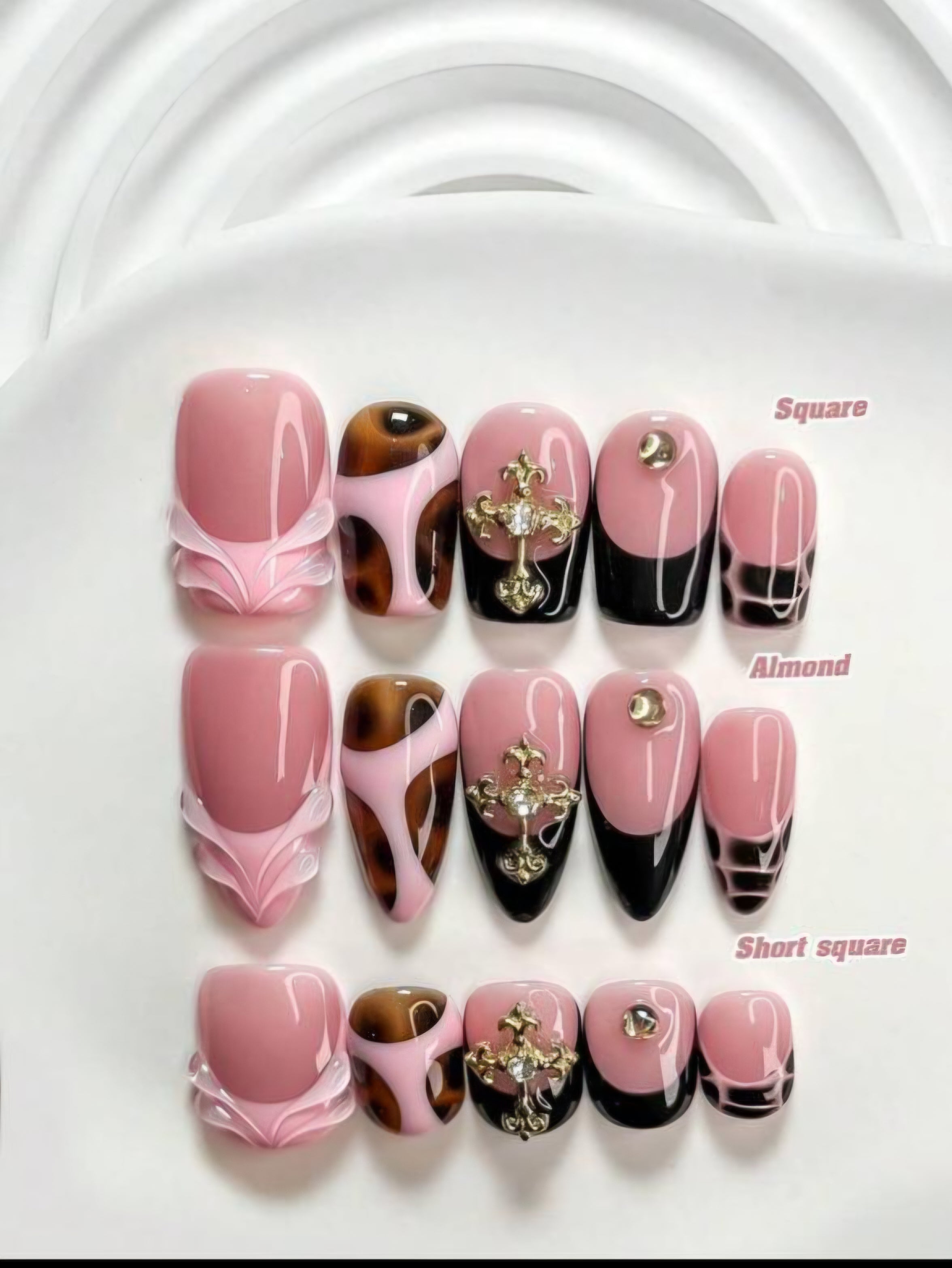 Pink & Black Cross Luxe