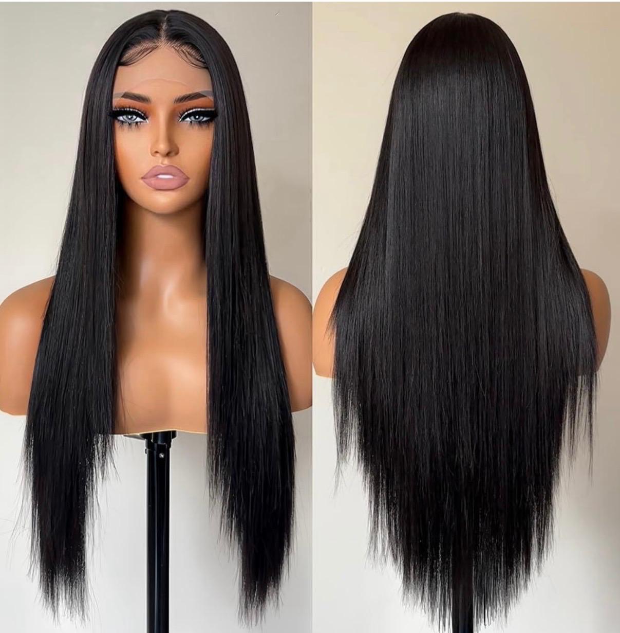 Long Straight Black Wig